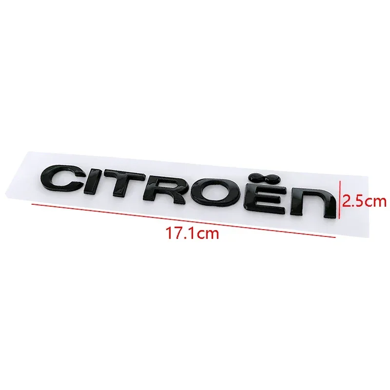 ABS Car Rear Trunk Badge Decal for Citroen C4 C3 C5 C1 DS3 DS5 DS4 Jumper Berlingo Numero Sticker Auto Modification Accessories