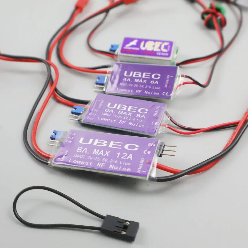 UBEC voltage module 3/4/6/8A Output 5V/6V 6A/8A Max 12A 2-6S Lipo / 6-16 Cell Ni-Mh Input Switch Model BEC for RC Airplanes