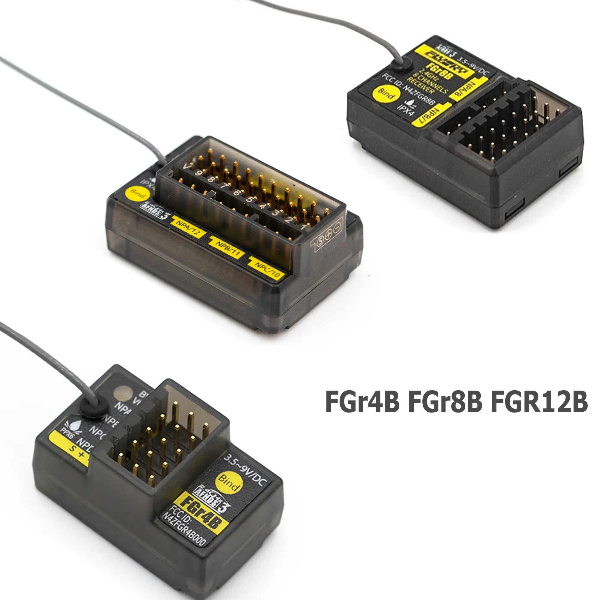 

Flysky FGr4B 4CH AFHDS 3 Receiver FGr8B 8CH FGr12B 12CH Receiver PWM PPM Ibus for AFHDS3 Transmitters RF Modules PL18/ NB4 /NB4