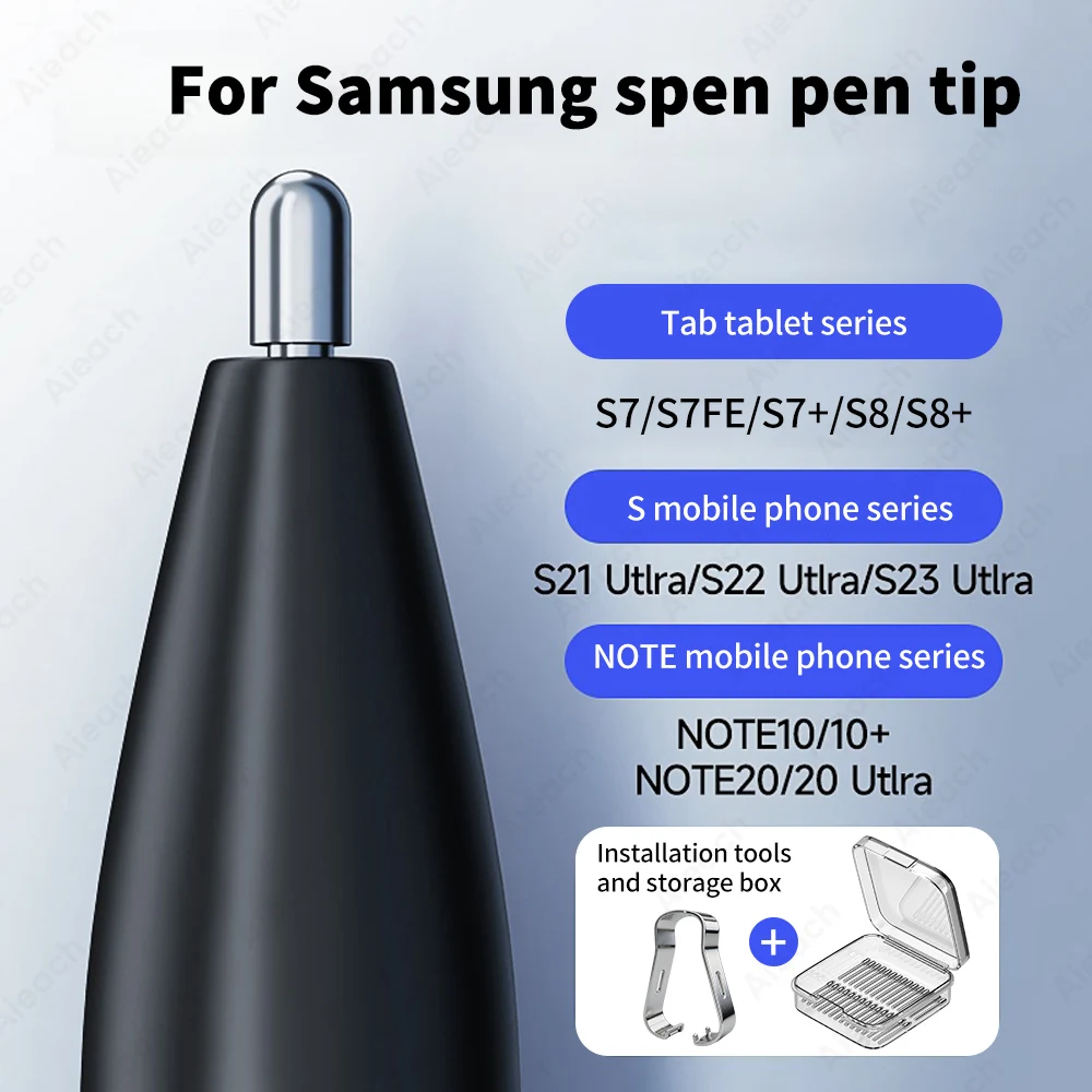 Metal Nibs Replacement for Samsung Galaxy Tab S7/S7FE/S7+/S8/S8+, S23/S22/S21 Ultra, Note 20/10 Ultra S Pen Tips with Tools - view 6