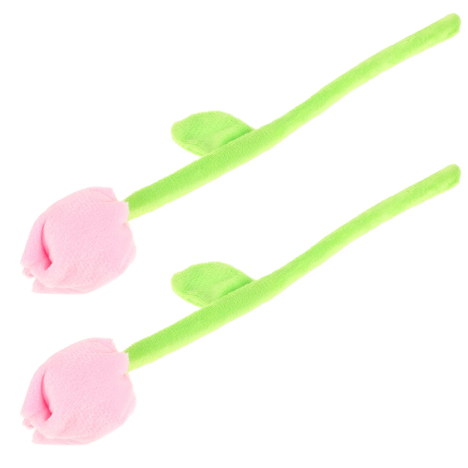 

2Pcs Tulip Branch Motorcycle Ornament Flexible Floral Decor Romantic Electric Bike Rearview Mirror Decoration Motorcycle