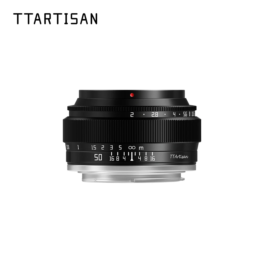 TTArtisan 50mm F2 Prime Lens for Sony E Mount Fujifilm XF Canon M Leica L Nikon Z Panasonic Olympus M43 Camera Lens