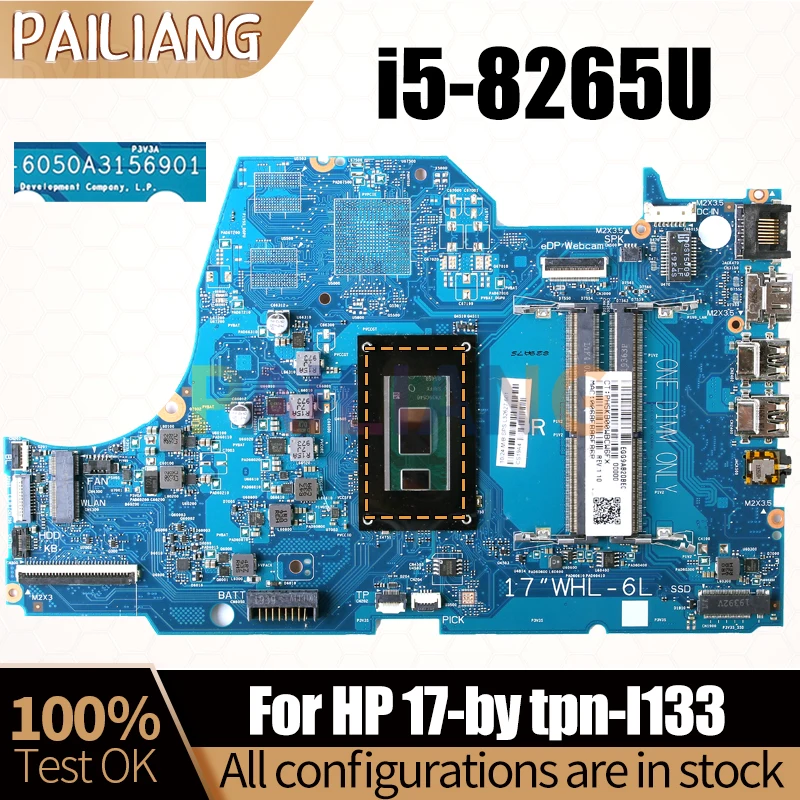 

For HP 17-by tpn-I133 Notebook Mainboard 6050A3156901 SRFFX i5-8265U L32627-601 Laptop Motherboard Full Tested