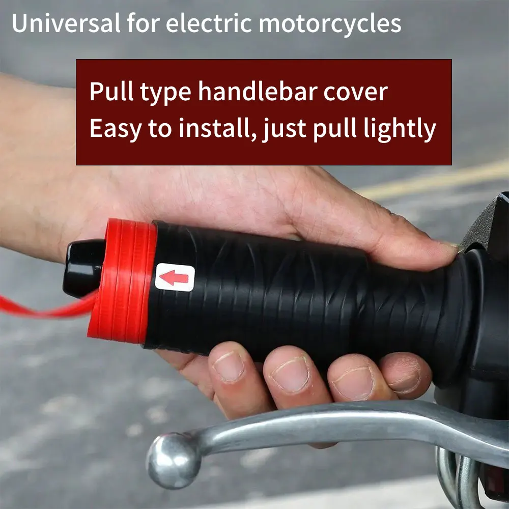 Motorcycle Silicone Handlebar Cover Universal Self Shrinking Non-Slip Grip Covers Sleeve Protector Cover Motorcycle Accessories image 5