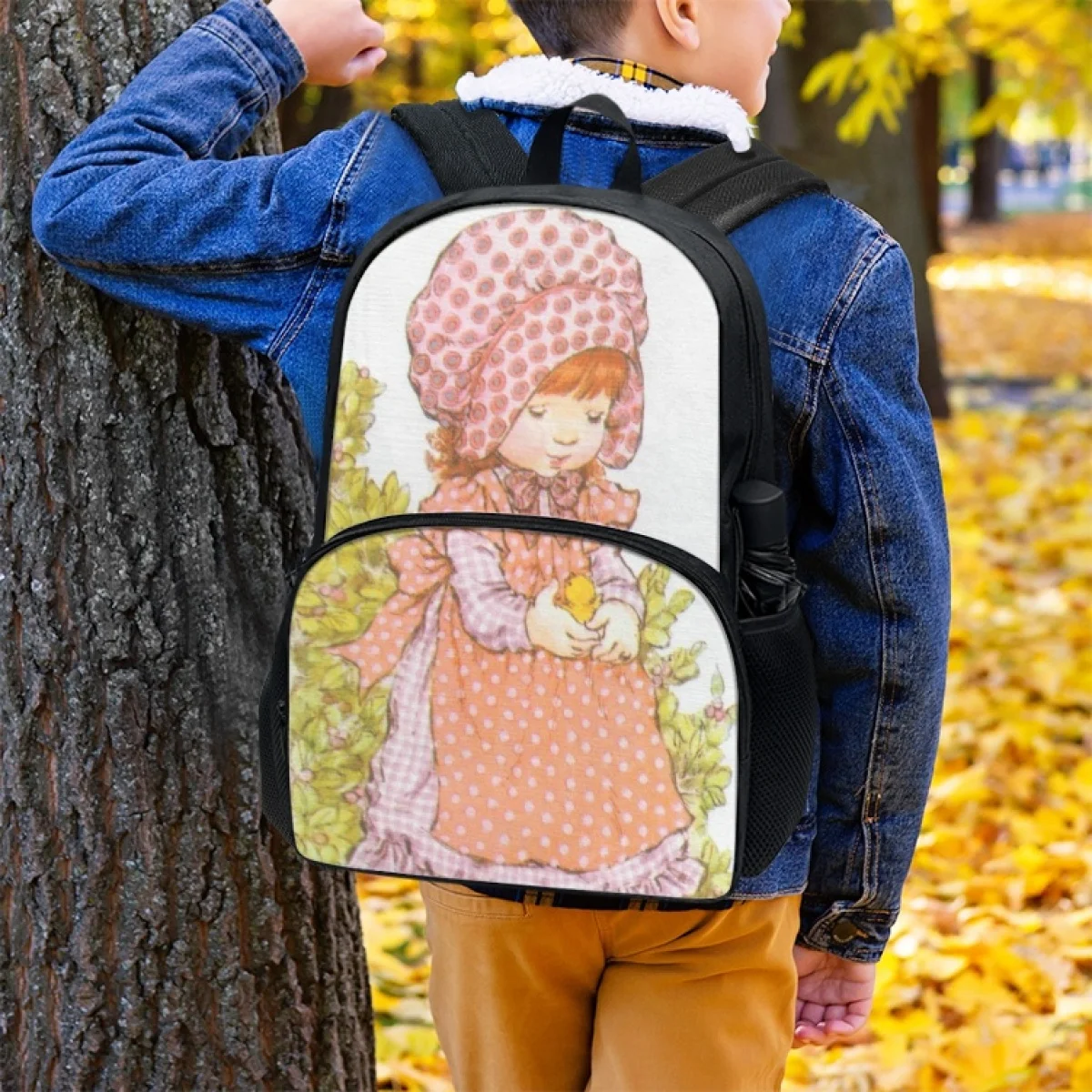 

FORUDESIGNS Cute Girls Schoolbags Sarah Kay Cartoon Teen Student Backpacks Storage Large Capacity Bookbags Outdoor Convenience