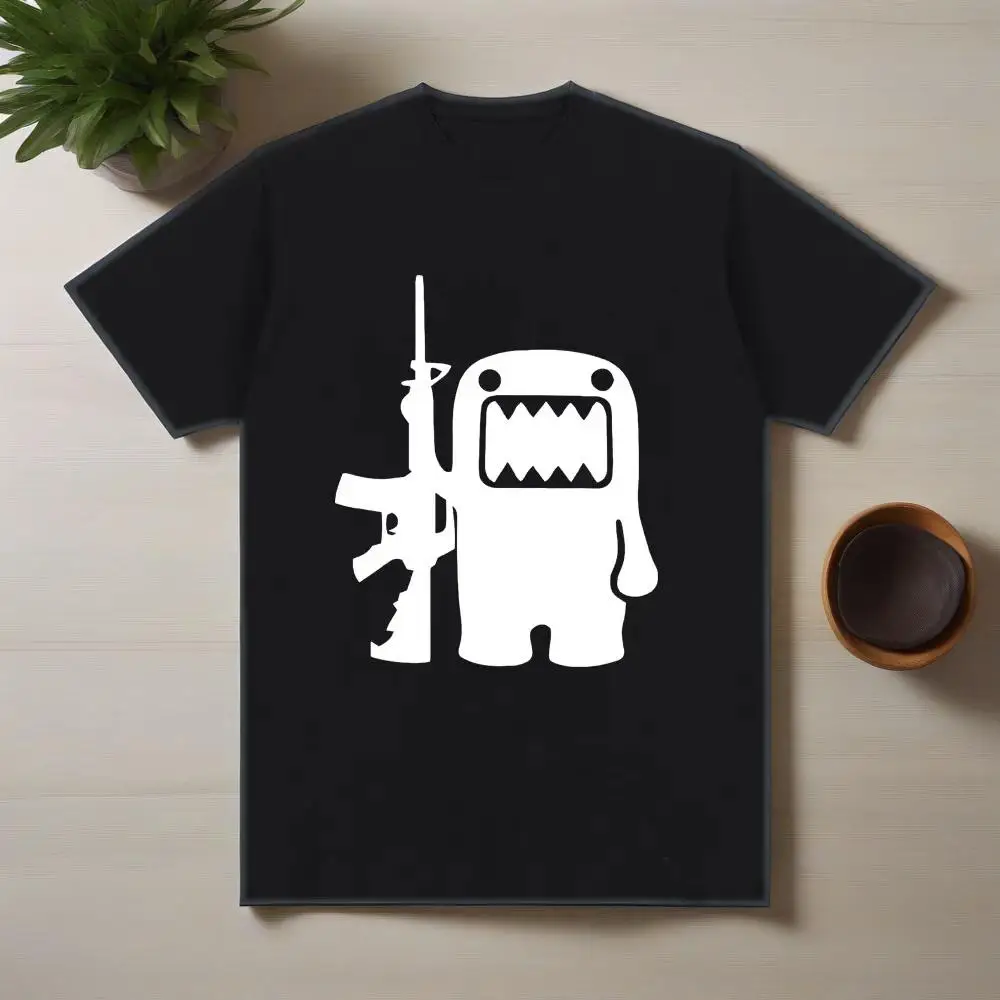 

2025 Retro Domo Kun AK47 Fun T-shirt Women's Casual Tshirt Short Sleeve Plus Size T-shirt Street Wear