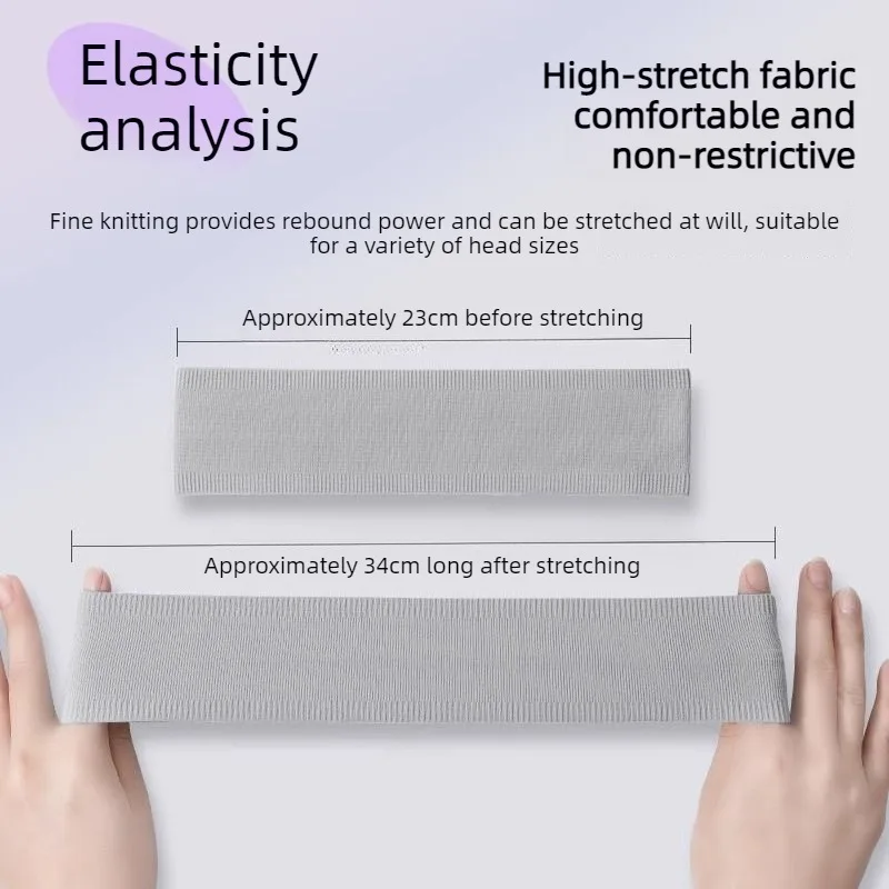 Unisex Sport Headband Breathable Anti-slip High Elasticity Silicone Yoga Fitness Sweat Absorbent Hair Tie for Running