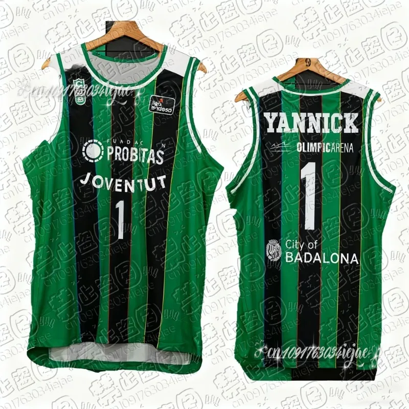 اسبانيا كرة السلة جيرسي 25/26 Joventut كرة السلة جيرسي سترة كرة السلة جيرسي الرجال سترة رياضية الاطفال مجموعة جيرسي خاصة #1