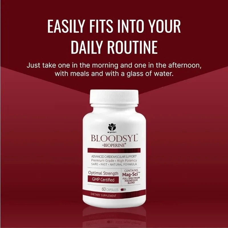 دعم تدفق الدم - توت الزعرور والمغنيسيوم والفلفل - نباتي - 60 كبسولة