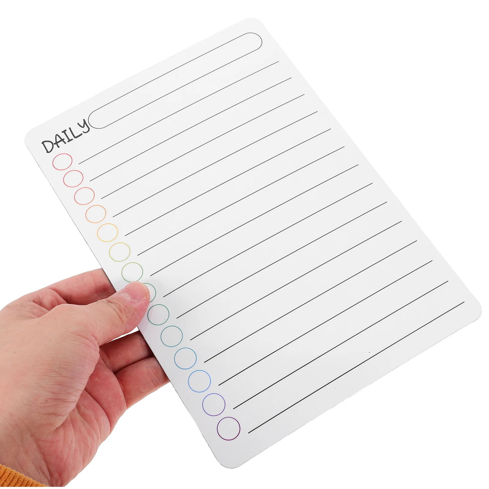 

1Set Desktop White Board Planner for Home Furniture Decoration Smooth Writing Message Board Weekly Planner Magnetic Fridge