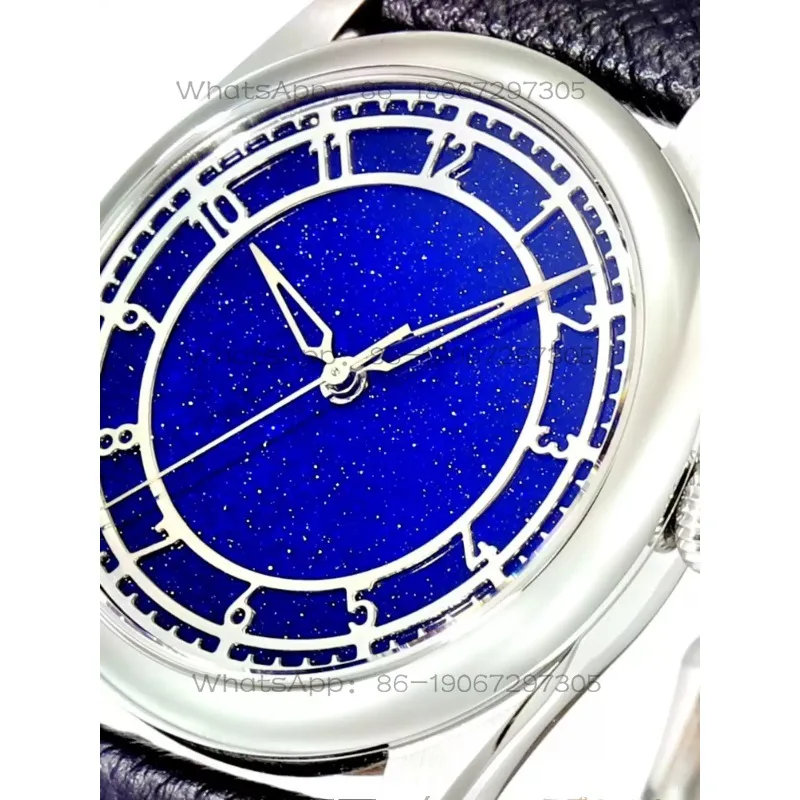 Jewel disc watch Swiss movement Mechanical watch Blue sandstone Green sandstone star