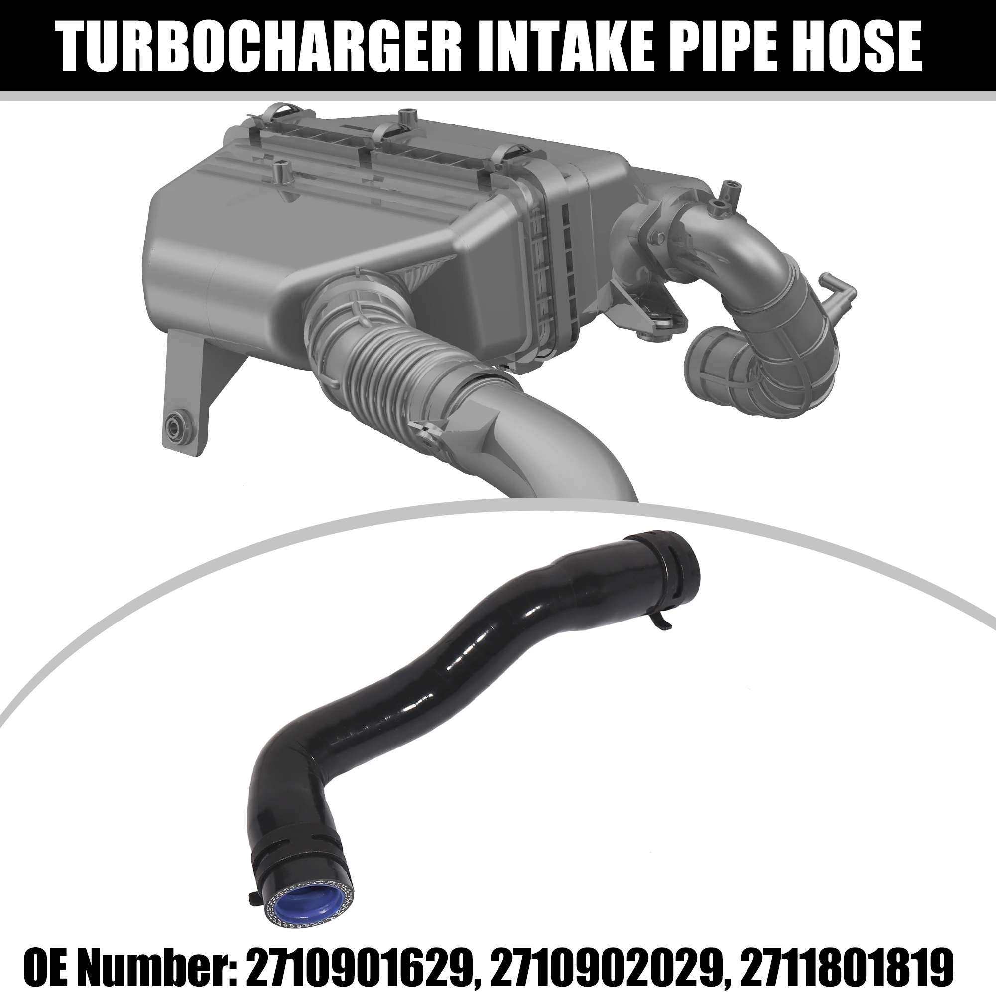 X autohaux auto turbolader saugrohr schlauch kompressor rohr 2710901629 für mercedes-benz e200 slk200c180 autozubehör