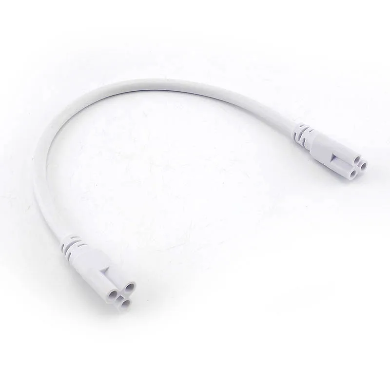 3 pin LED Tube Connector Two-phase Three-phase T5 T8 Led Lamp Lighting Connecting Double-end Cable Wire