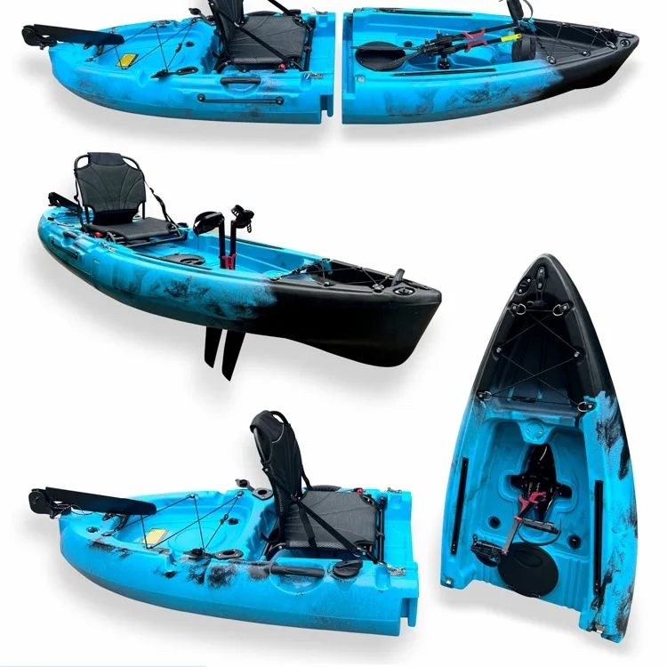 Luya Boat Fin Pedal Kayak Hard Boat Two Section Three Section Single Double Split Canoe Spliced Kayak