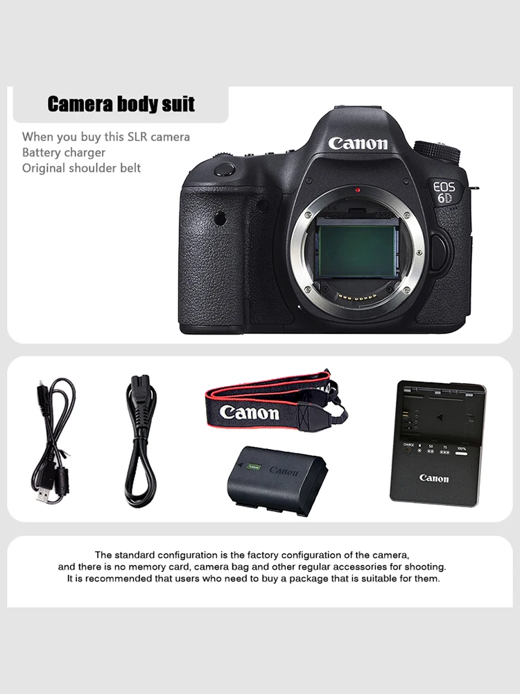 Kamera DSLR Canon 6D Full Frame-20.2MP-Video - Wi-Fi
