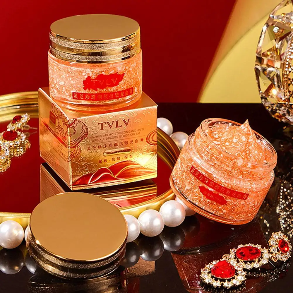 Retinol Face Cream Firming Capsule Serum 24K Gold Pearl Collagen Whitening Moisturizing Face Skin Care Dragon's Blood Cream