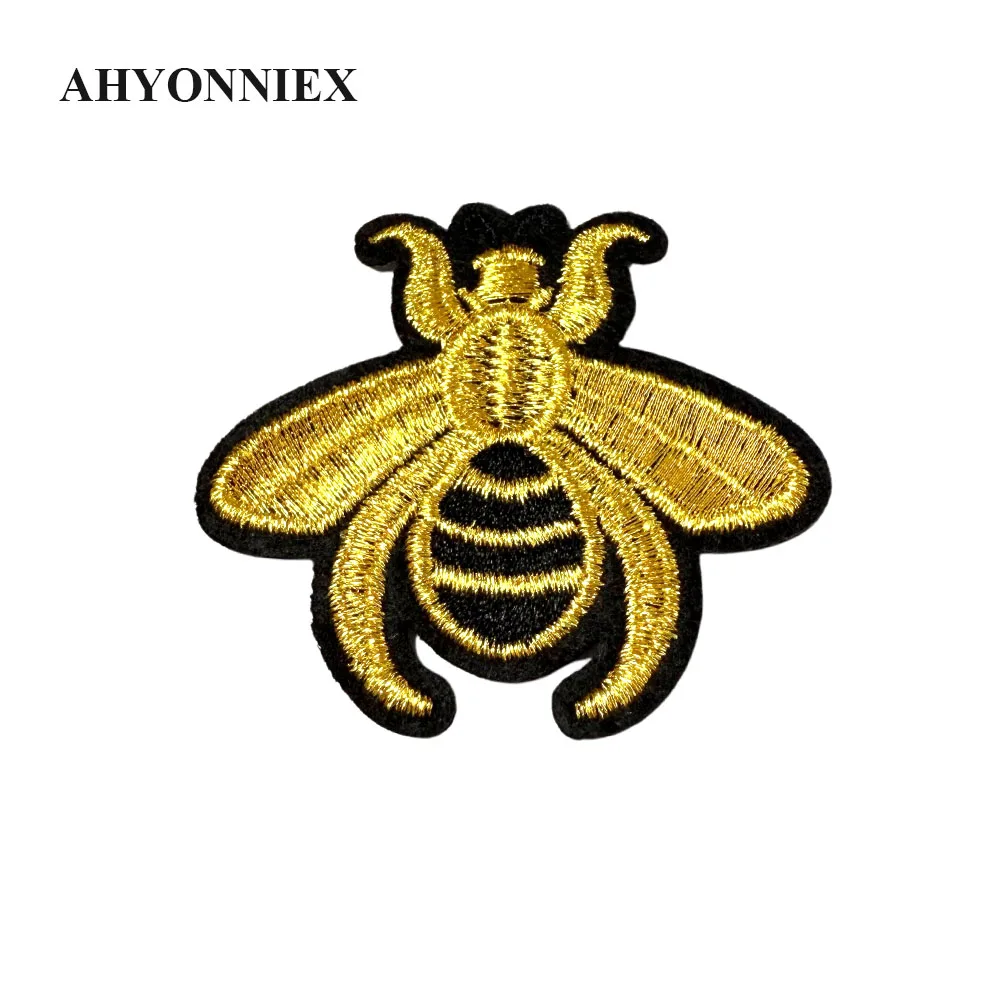 3pcs/lot Small Bee Patch Embroidery Cloth Stickers Patches DIY Socks Scarf Dress Pants Accessories