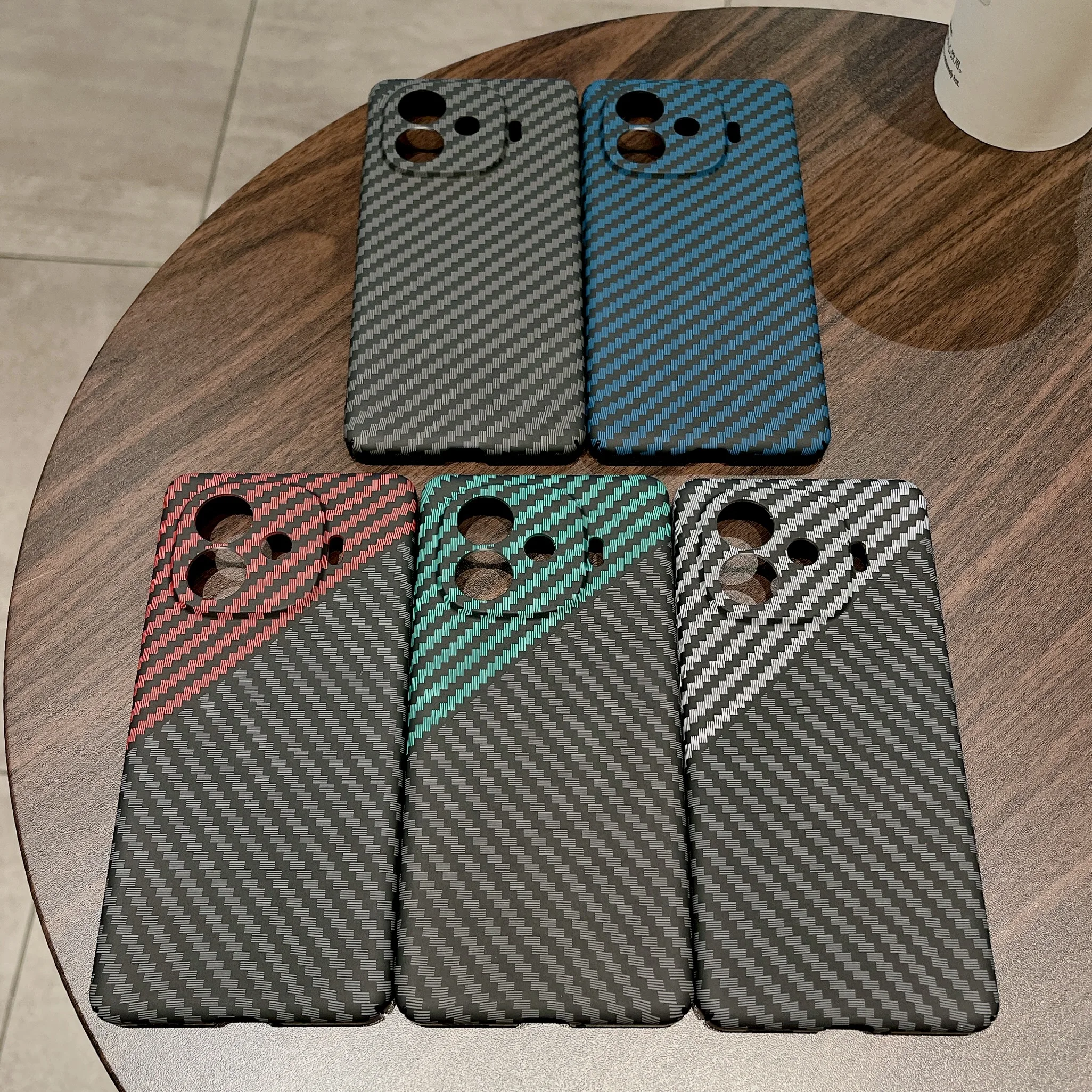 For Vivo iQOO Z9 Turbo Case Ultra-thin Carbon Fiber Stripe Pattern Texture Matte Hard Cover For iQOO Z9 Turbo