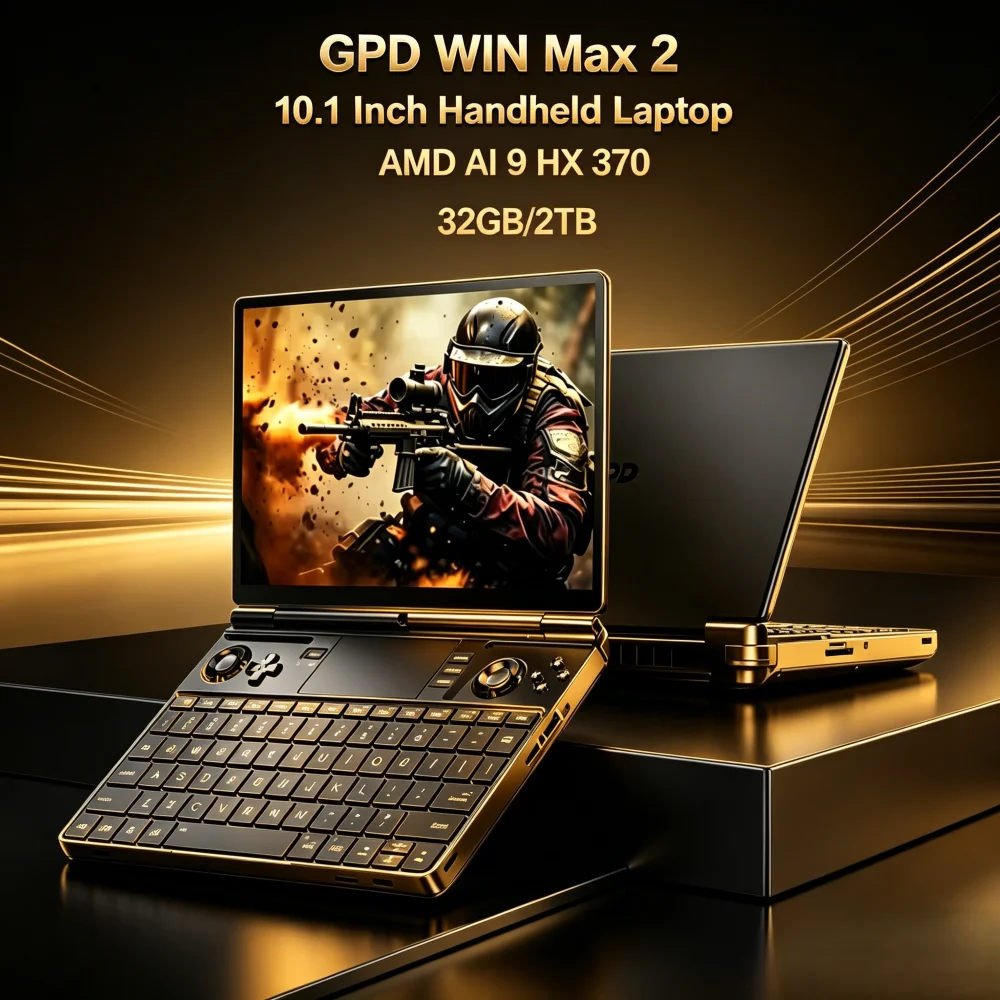 

GPD WIN Max 2 Gaming Handheld Screen Mini Laptop Portable CPU AMD 8840U AI9 HX370 High-speed Memory Large Capacity 1TB