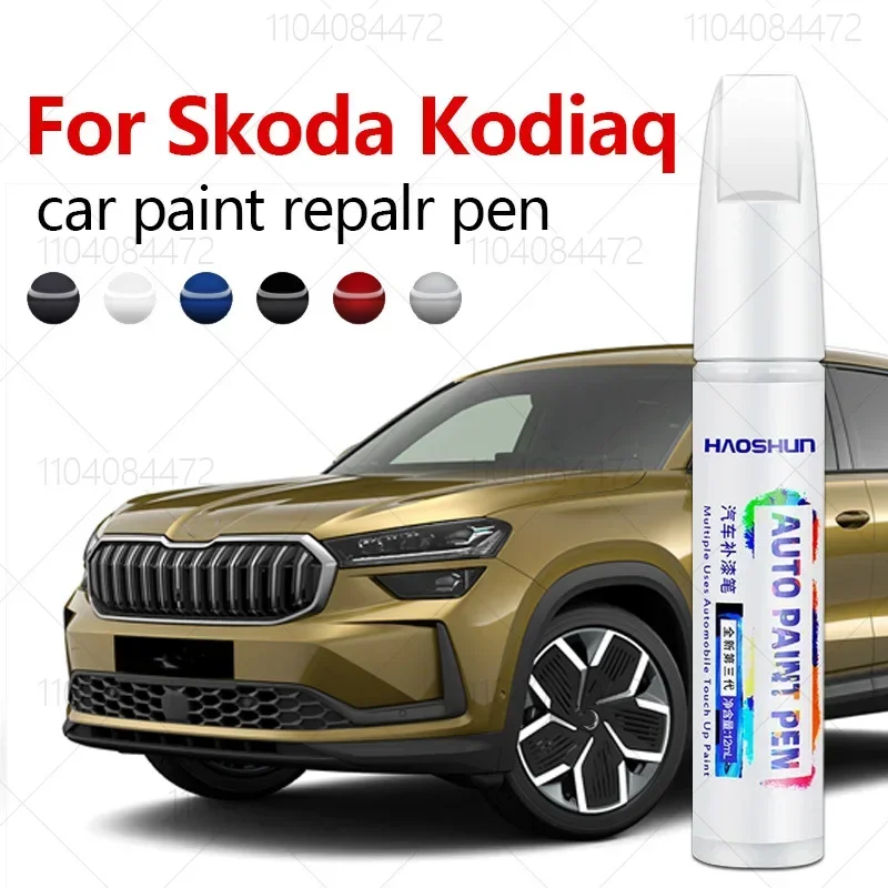 

Ручка для ремонта краски, средство для удаления царапин, автоаксессуары «сделай сам», черный, белый, красный, оранжевый, серебристый, синий для Skoda Kodiaq 2016-2025 NS