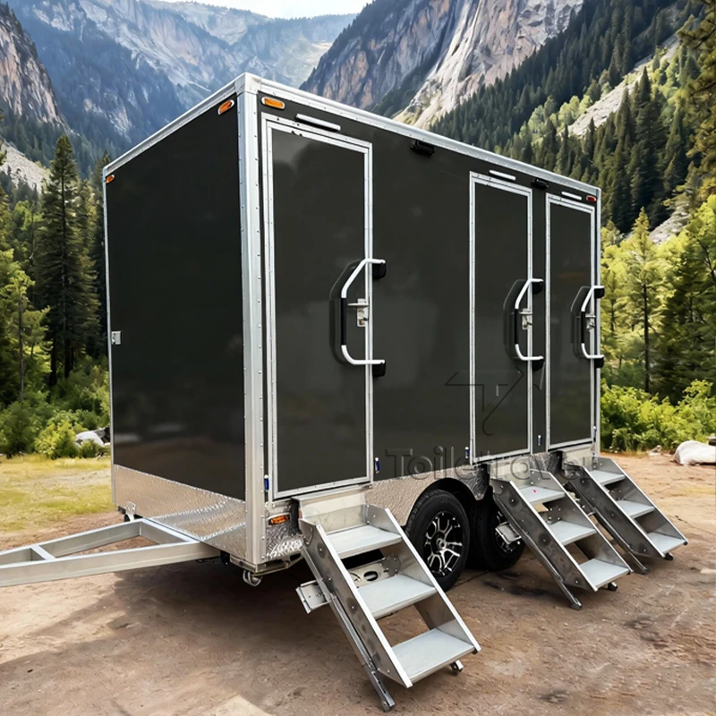 

High Quality Luxury Toilet Trailer Outdoor Mobile Bathroom Trailer Cheap Portable Restrooms Trailer with Multiple Functions