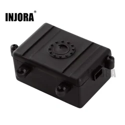 INJORA Black Plastic RC Car Radio Receiver Box for 1/10 Axial SCX10 D90 D110 RC Crawler Car