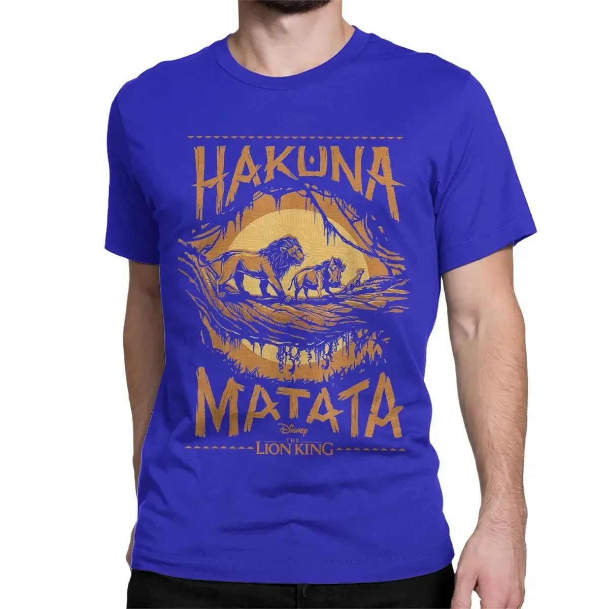 Men Women T-Shirts Disney The Lion King Awesome Cotton Tees Short Sleeve Live Action Hakuna Matata Sunset T Shirts Clothes