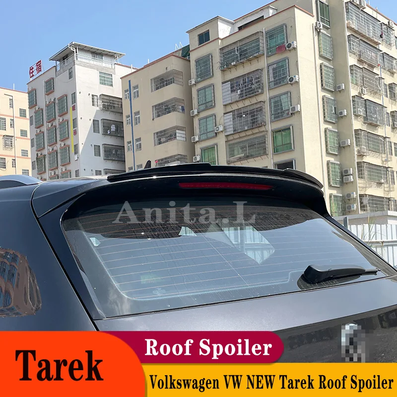 

For Volkswagen Tarek 2019-2022 Year Hatchback M4 Style Roof Spoiler PU Plastic Black Car Rear Wing Decorate Body Kit Accessories