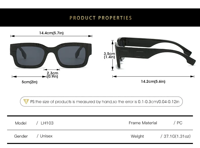 Personalisierte Sonnenbrille mit quadratischem Charakter, literarische Jelly-Farbe, Hipster-Street-Style-Sonnenbrille, Alltagsaccessoires für Damen – Detail 5