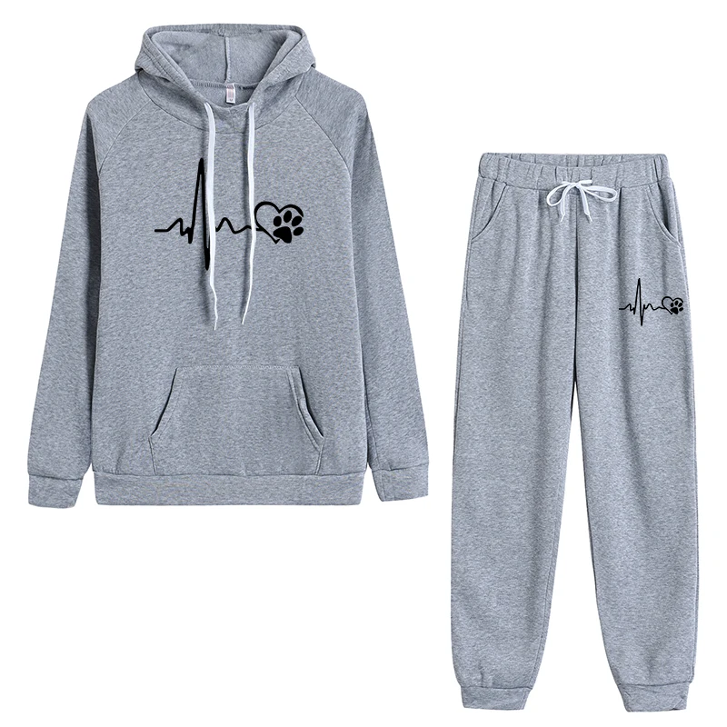 Personalized 2 Piece Sets Women Outfit Causal Tracksuit 2023 Fashion Hoodies and Sweatpants Training Jogging Sportswear Pullover