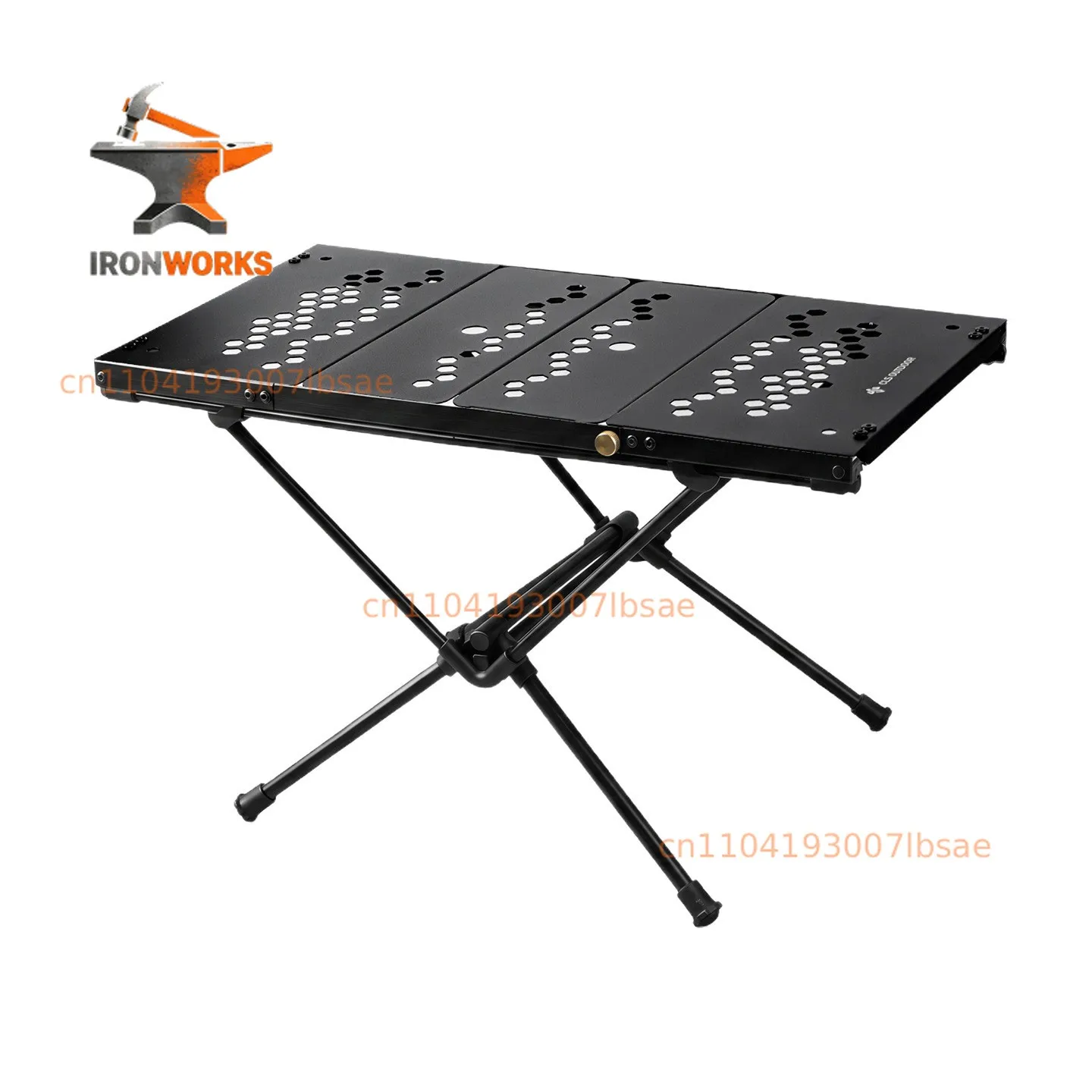 Aluminum plate table Portable camping tactical table Multifunctional ultra-light car picnic barbecue folding table