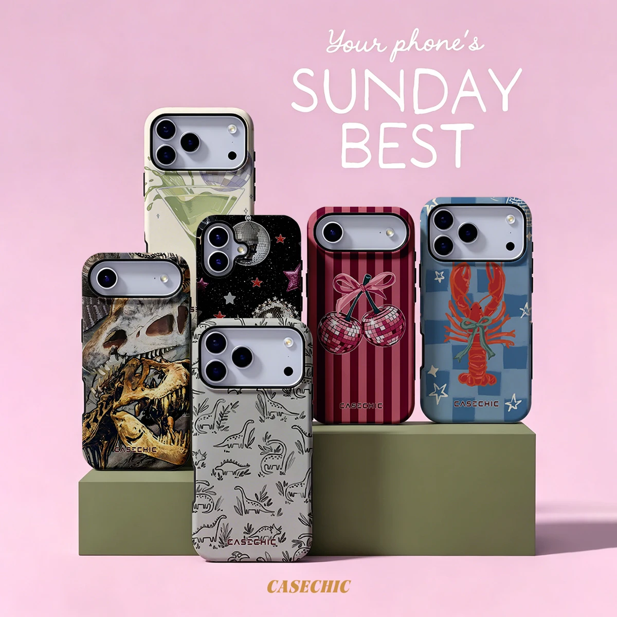 Dino Sketch Case for Samsung Galaxy S26 S25 S24 S23 Ultra Drop Resistant Glossy Dual-Layer Cover CaseChic