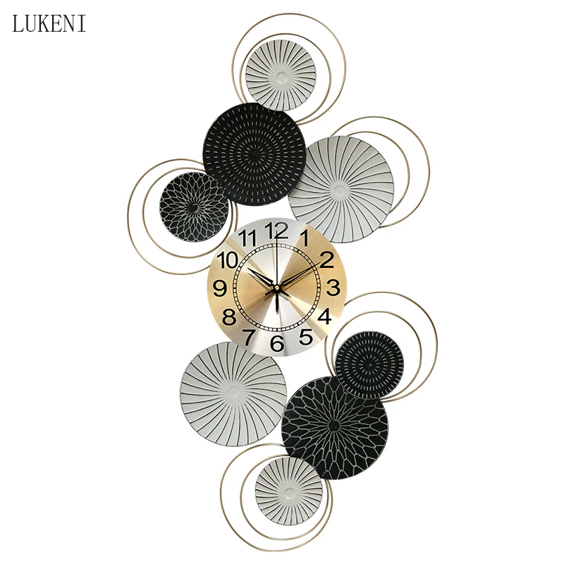 Modern Minimalist Nordic Light Luxury Clock Wall Clock Living Room Creative Restaurant Personality Creative Wall Watch