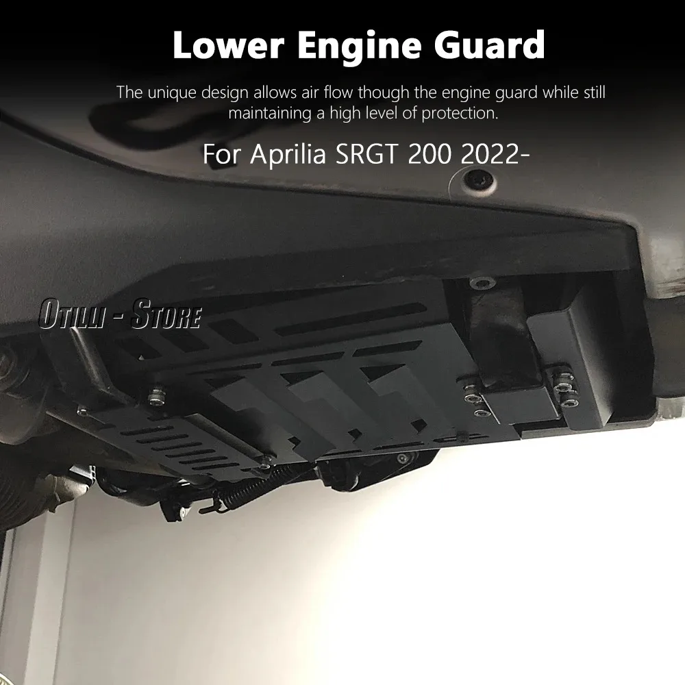 Motorcycle Skid Plate Lower Engine Base Chassis Guard Protection For APRILIA SR GT200 SRGT200 SRGT 200 Srgt200 2022 2023
