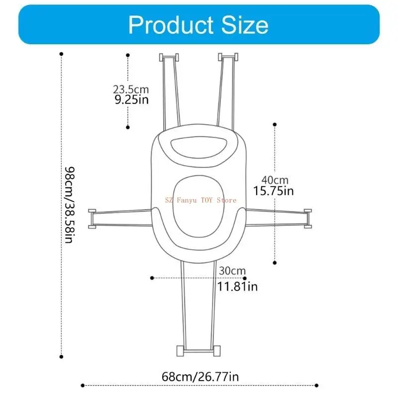 96GC Trẻ sơ sinh tắm cho bé túi net có thể gập lại và động giường tắm điều chỉnh hỗ trợ tắm cho trẻ sơ sinh