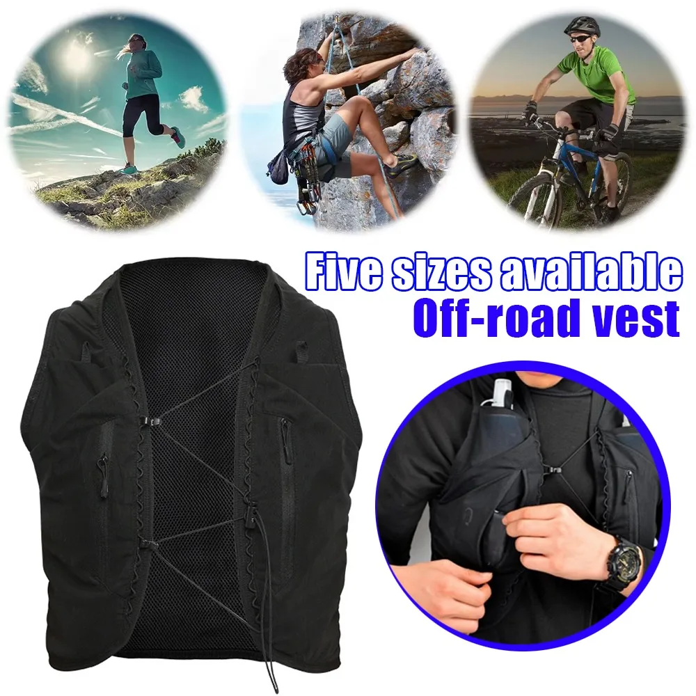 

Running Hydration Vest with Hydration Reservoir Suitable Marathons Cycling Hiking Outdoor Sports Large Capacity Lightweight