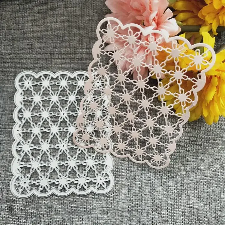 Background Frame Decorative Customized card love Stencil Metal Cutting Dies Cut