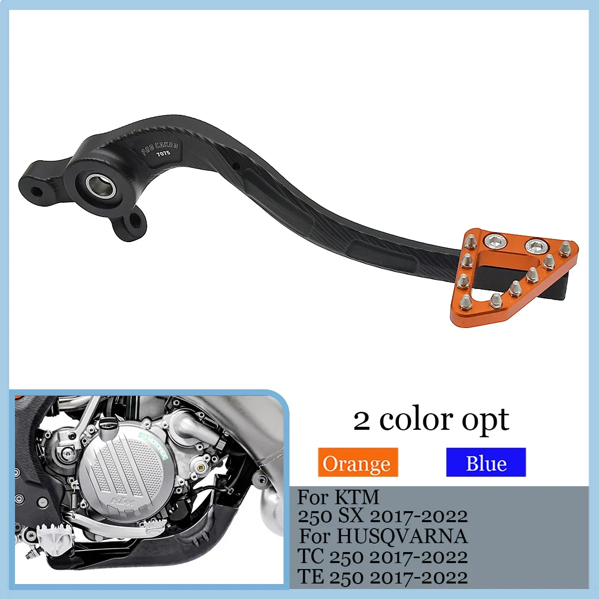 

Motorcycle CNC Foot Brake Pedal For KTM SX XCW EXC EXCF XC 250 300 350 500 Husqvarna TC TE TX FE 125 150 250 300 350 2017-2021