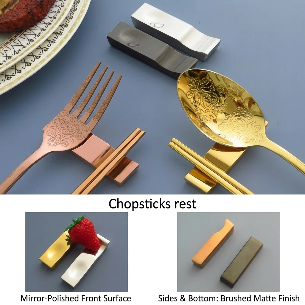 Non-Slip Utensil Holder Stainless Steel Double Slot Tableware Rack Chopstick Spoon Fork Rack Corrosion-Resistant For Hotel
