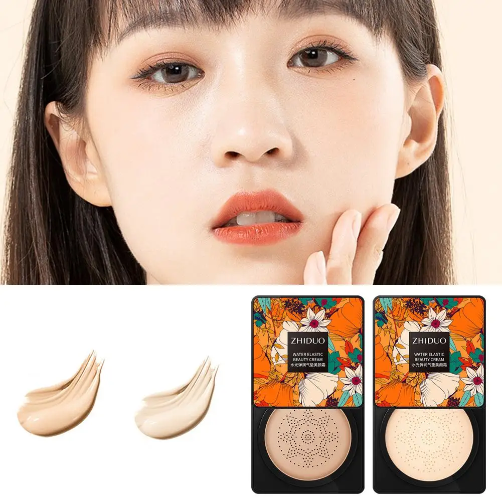 BB Air Cushion Foundation Mushroom Head CC Cream Concealer Waterproof Makeup Brighten Cosmetic Face Whitening Moisturizing S4W0