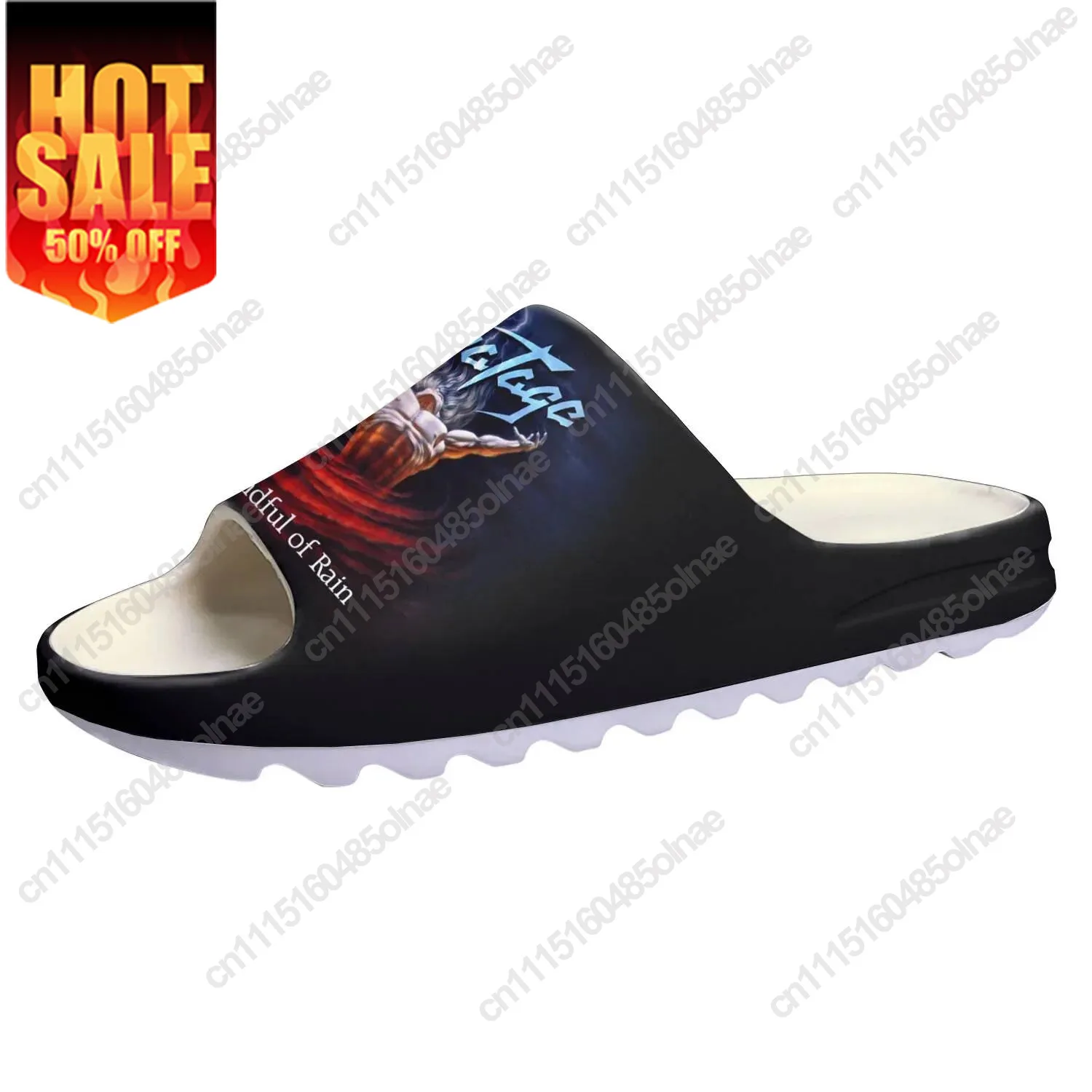 Savatage Band Rock Soft Sole Sllipers Home Clogs Step Water Shoes Mens Womens Teenager Bathroom Customize On Shit Sandals