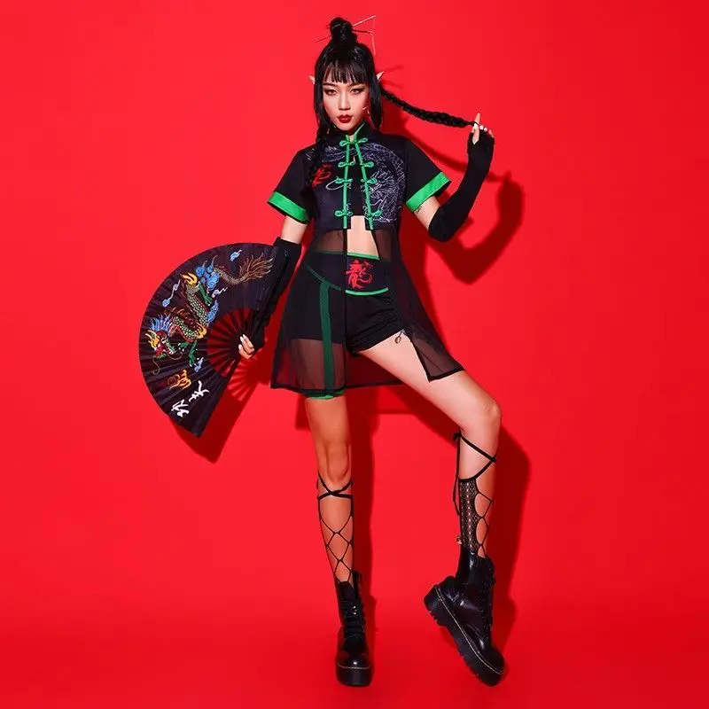 Jazzdanskostuum vrouwelijke prestatiekostuums hanfu danskostuums Dames Street Dance Kleding jazzkostuum