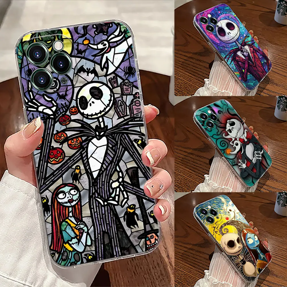 

The Nightmare Before Christmas Jack Phone Case For iPhone 17 Pro Max 17E 11 12 13 14 15 16 Pro Max Plus 17 Air 16E XS Soft Cover