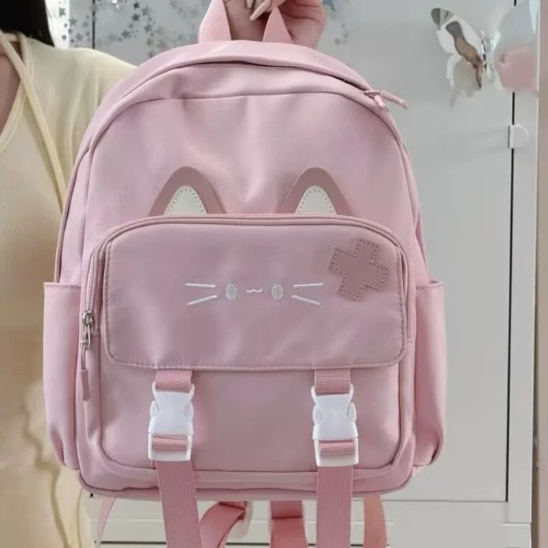 

Модные повседневные дорожные рюкзаки Kawaii с вышивкой Y2k Эстетический рюкзак Милый повседневный японский шикарный школьный рюкзак Модная уличная одежда