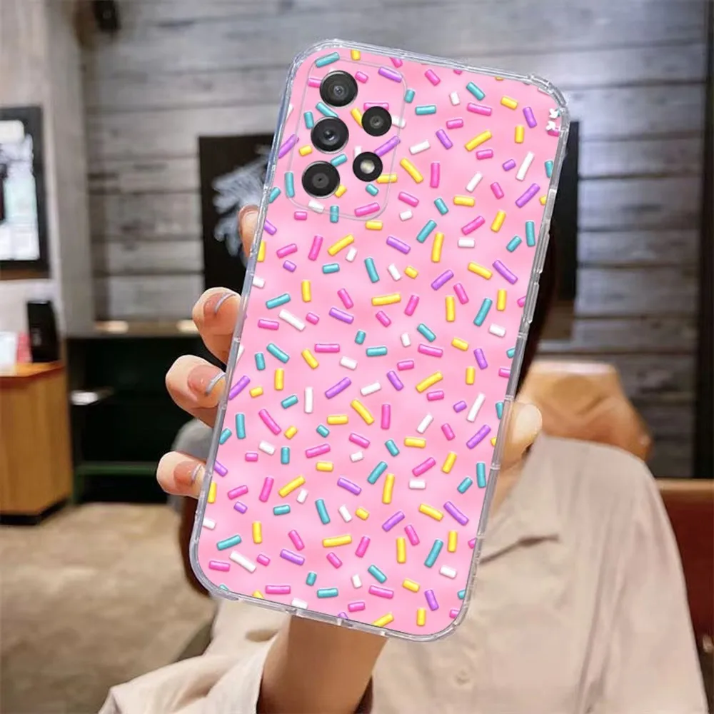 Capa de telefone fofa g-gabbys d-doll para samsung galaxy a71,70,52,51,40,31,a50,30s,21s,note20ultra capa transparente