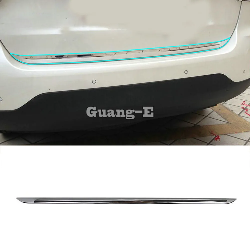 

Для Kia Sorento 2013 2014 автомобильный Стайлинг Stick Body ABS Chrome задняя дверь багажника бампер рамка пластина отделка лампы крышка багажника 1 шт.