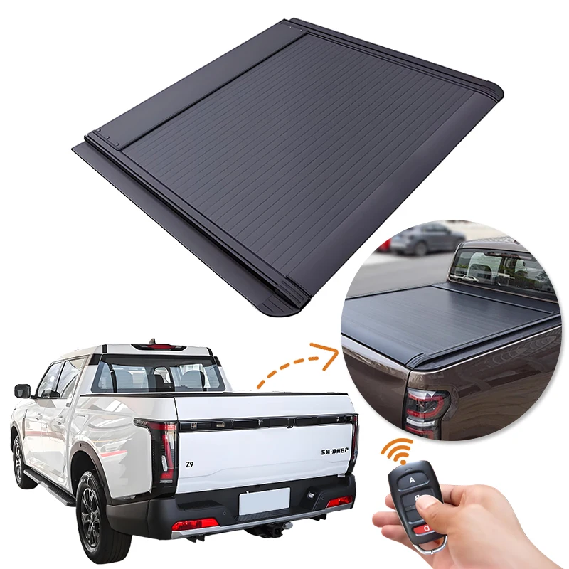 Seamless Strong Load-Bearing Capacity Electric Roller Lid up Pick up Truck Aluminium Alloy Tonneau Cover for Nissan Z9