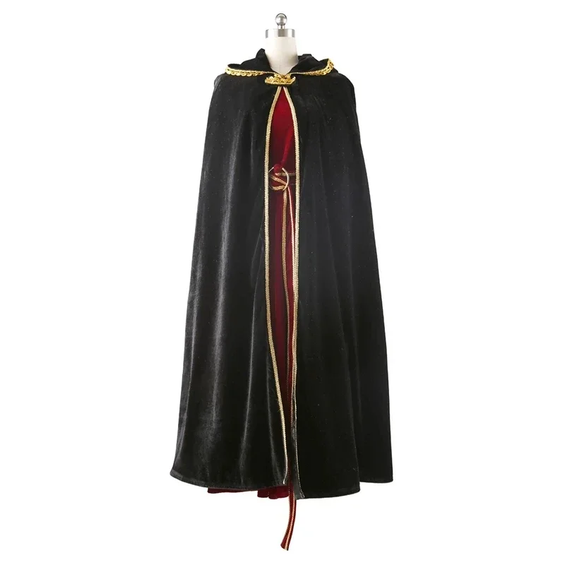 Hochwertige komplette Sets Halloween Weihnachten Rapunzel Mutter Gothel Cosplay Costum Handsel schwarz lockige Perücke Party Zubehör Requisite