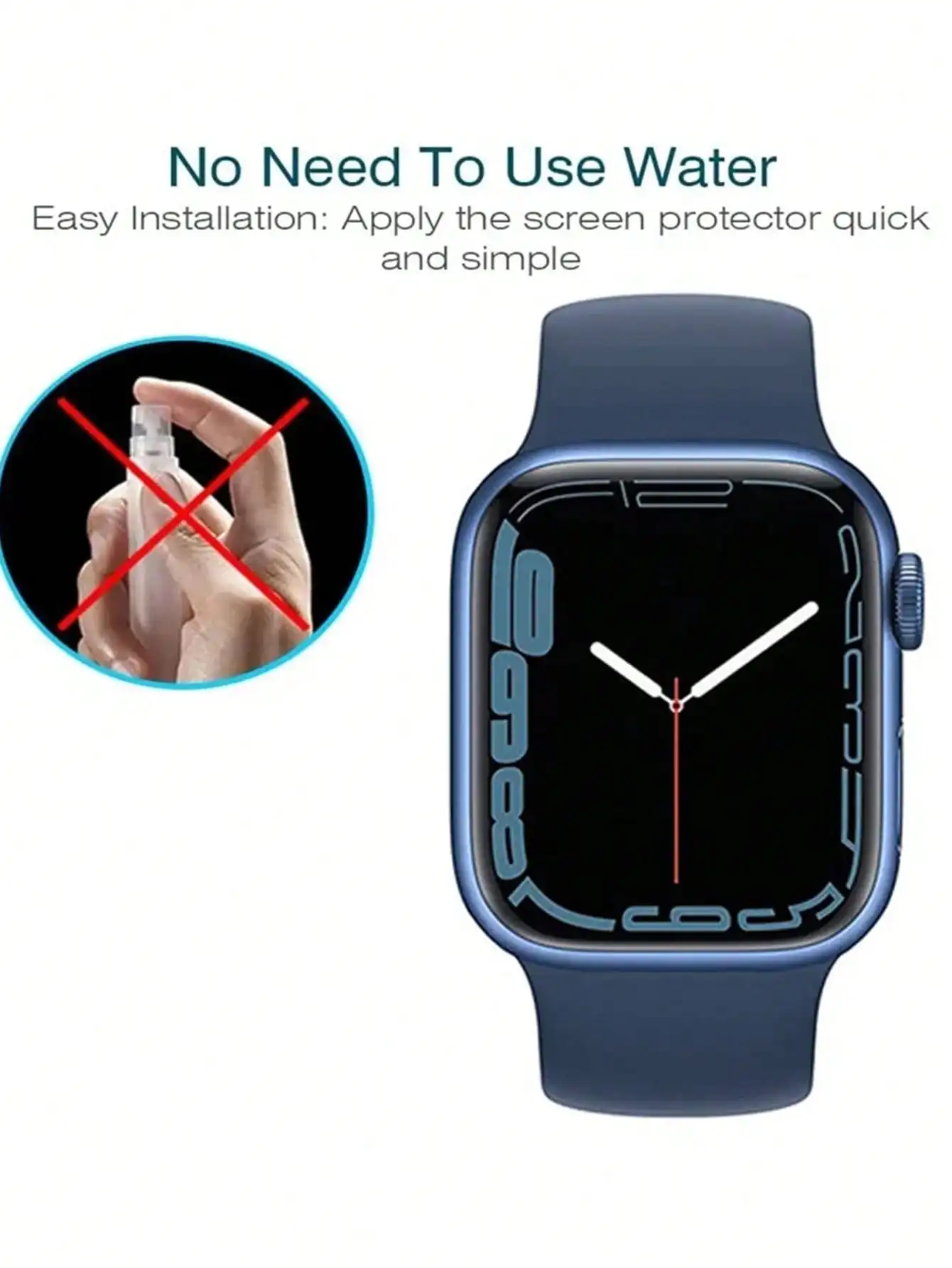 6pcs Transparent Apple Watch Hydrogel Film, Anti-Scratch Protective Film, Soft Film, Suitable For Apple Watch 38/40/41/42/44/45/