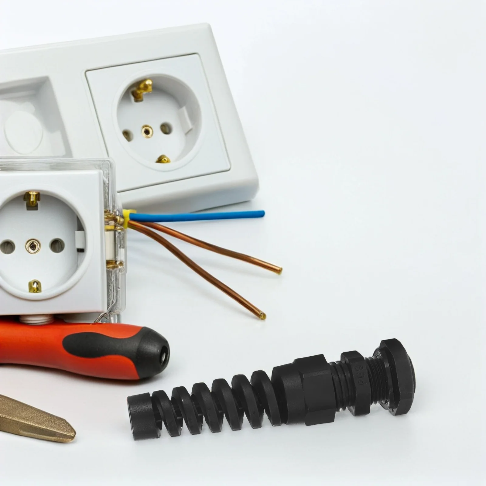 

10Pcs Cable Anti Bend Joint Waterproof Nylon Gland 4-8mm Wire Twist Resistant Precision Locking Industrial Outdoor